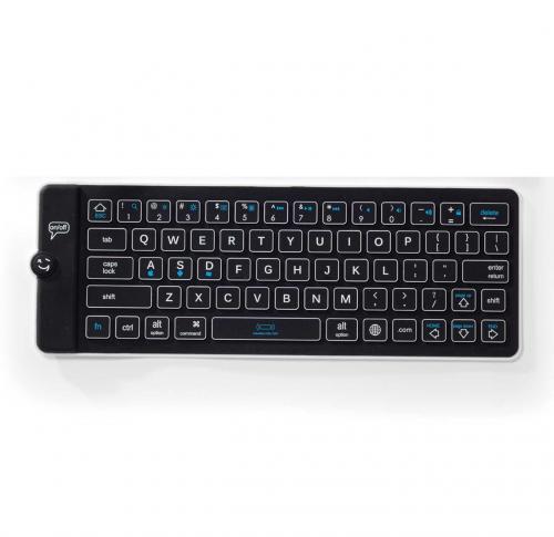 Promotional Printed IKey Ultra Thin Bluetooth Keyboards - White