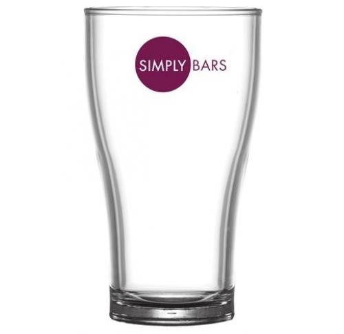 Branded Beer Glasses (568ml/20oz/Pint) -  Reusable Polycarbonate Ce