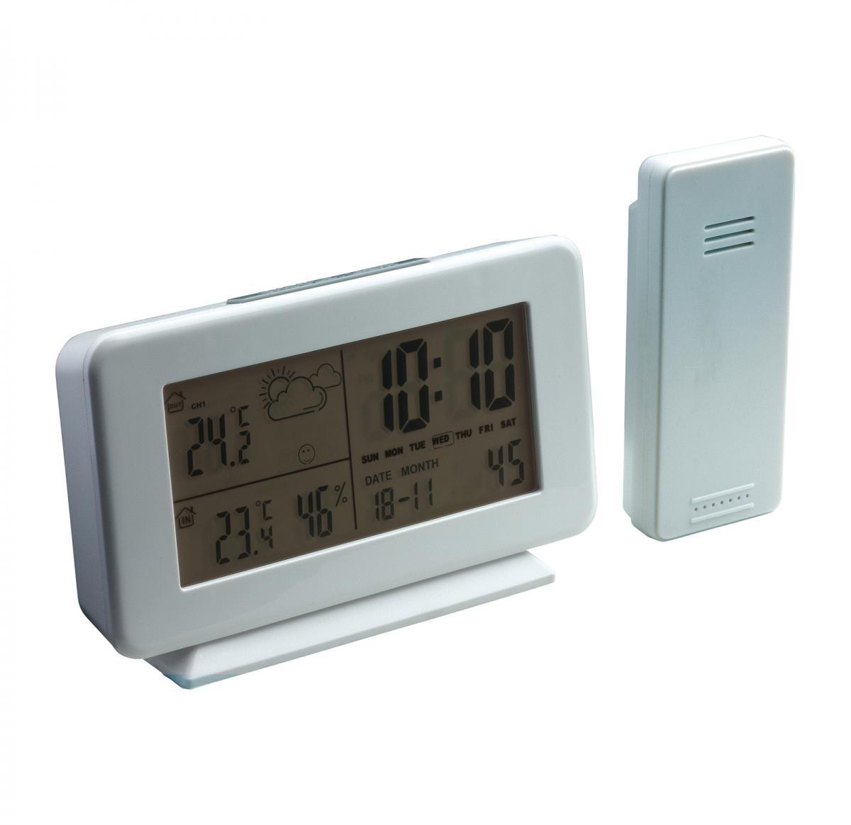 Weather station with outdoor sensor -YUCATÁN SILVER