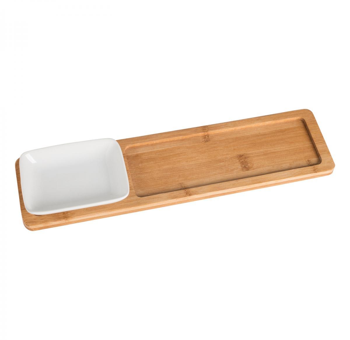 Bamboo tray with plate -LIDA
