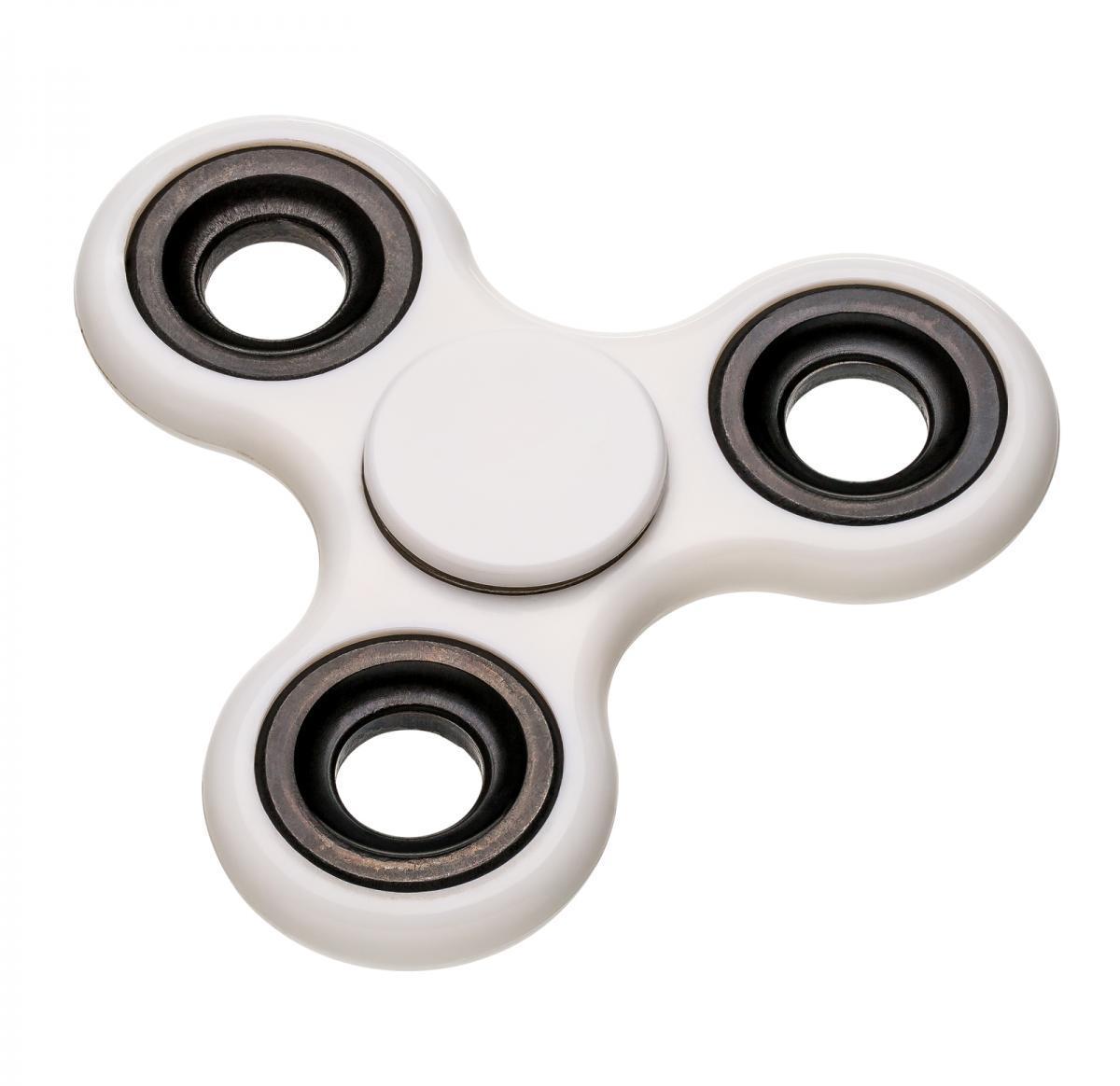 Branded White Fidget Spinners
