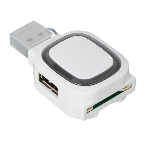 2-port USB hub and card reader -COLLECTION 500