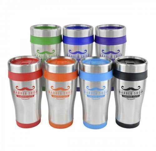 Branded Takeaway Coffee Mugs 350ml Stainless Steel Double Walled Ancoats