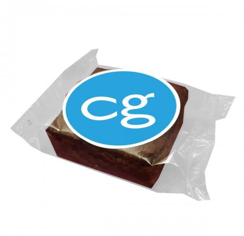 Logo Chocolate Brownies Full Colour Label 5cm