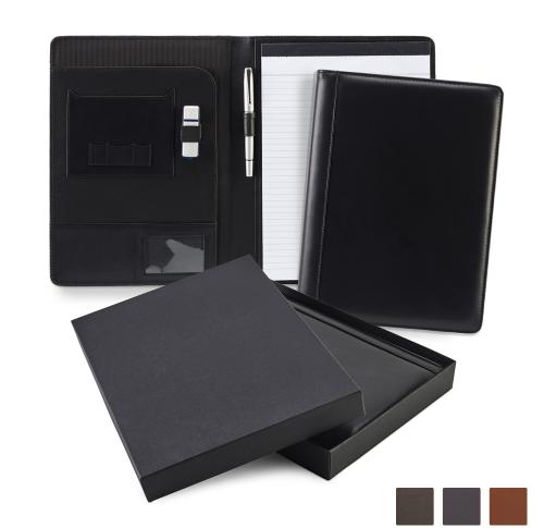 Custom Accent Sandringham Nappa Leather Colours A4 Conference Pad Holders