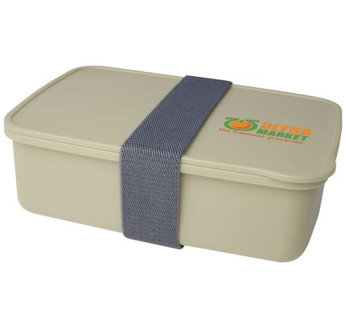 Printed Recycled Plastic Lunch Boxes 800ml Eco Friendly