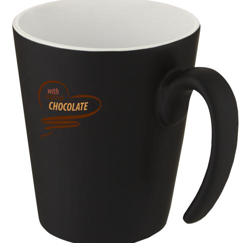 Promotional Ceramic Mugs With Handle 360 Ml Dishwasher Safe