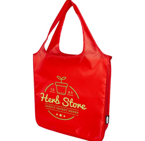 Ash GRS Certified Eco RPET Large Printed Tote Bags